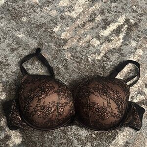 Lace Push-Up Bra - Black